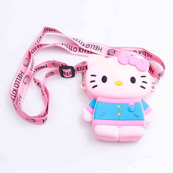 Дитяча силіконова сумочка Hello Kitty 13*10*3 см Рожева HP-55-1P Коломыя