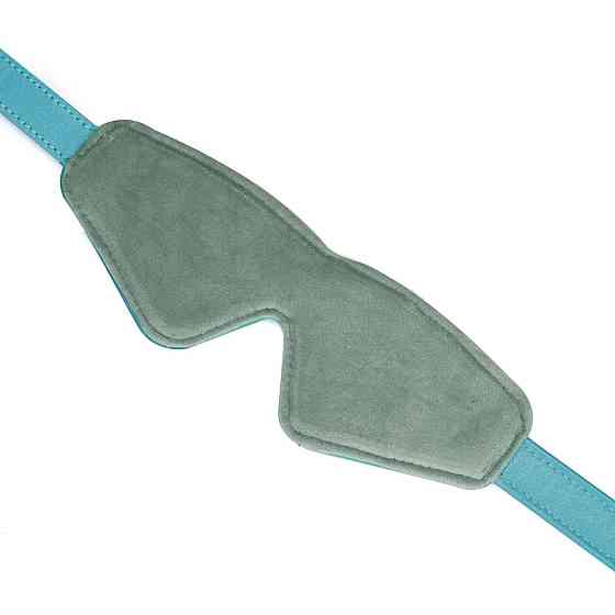Маска на глаза Liebe Seele Blue Lamb Leather Blindfold with Velvet Lining Sex Aura Киев