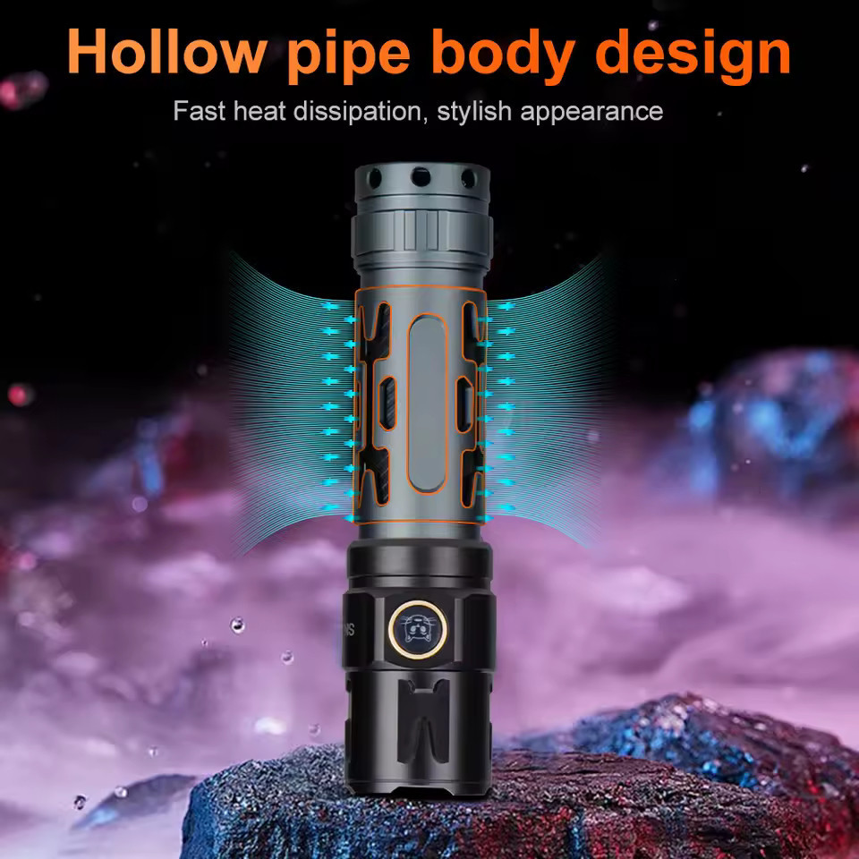 Ручний ліхтар YEMAO YM-А7, 2200LM, P80 LED, Zoom, 1x21700 акум, TYPE-C Дніпро - фото 9