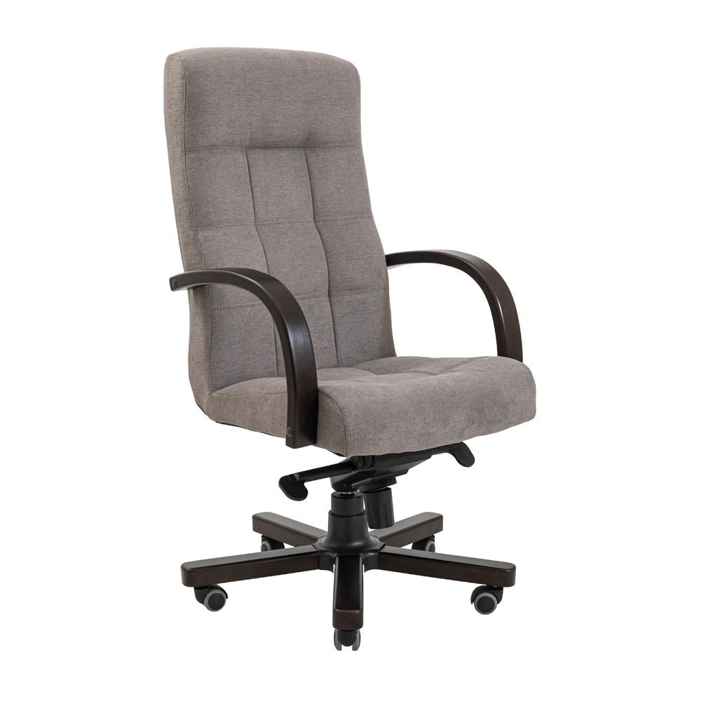 Офисное Кресло Руководителя Virginia М1 Tilt Wood Misty Серый Киев - изображение 1