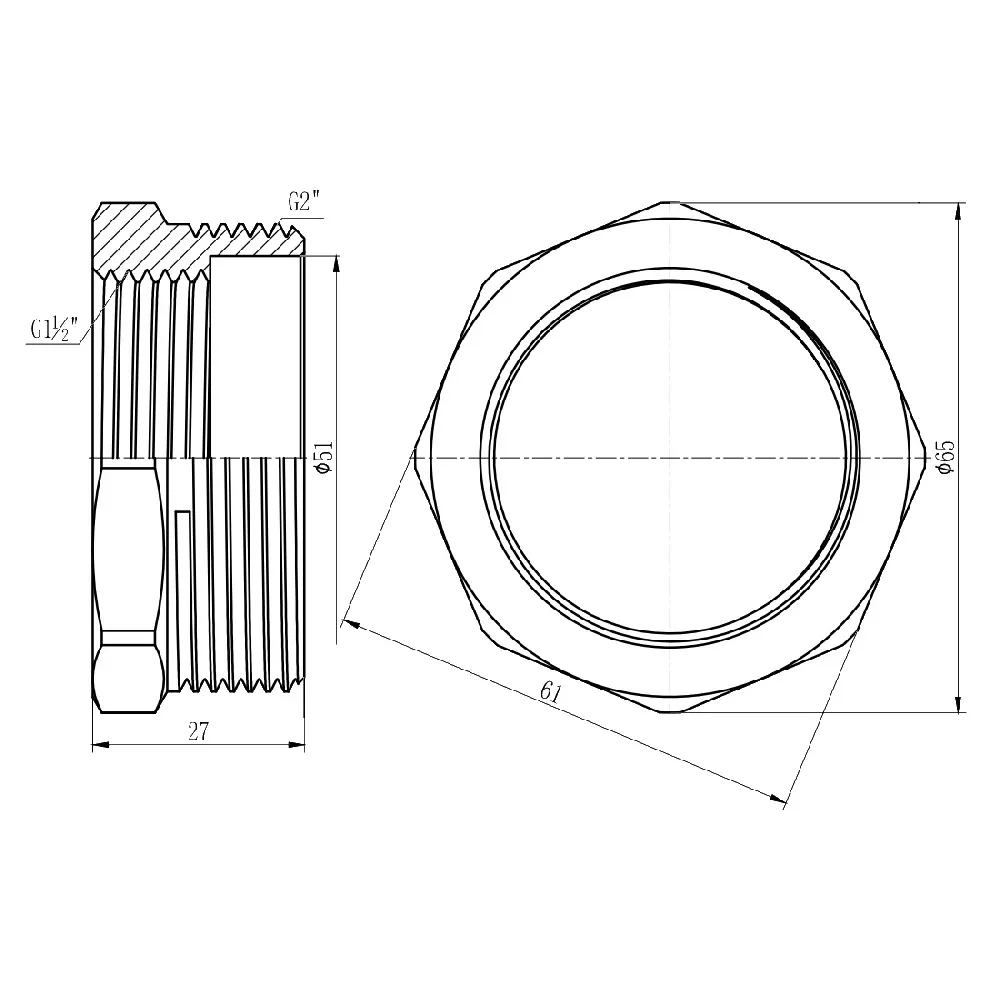 Футорка Thermo Alliance Forte 2" 1/2 НВ SF3745040 Київ - фото 7