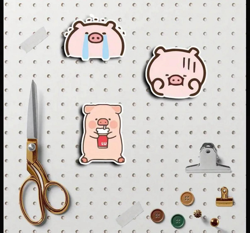 Набір милих наліпок із поросятами, 40 шт Київ - фото 6