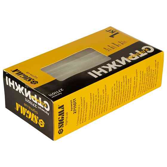 Sigma Стержни клеевые Ø11.2×200мм 1кг (прозрачные) SIGMA (2711011) Киев