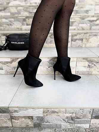SANTINI Жіночі черевики SANTINI чорні натуральна замша 36р. каблук 11см висота 10см (70543-21) Коломыя