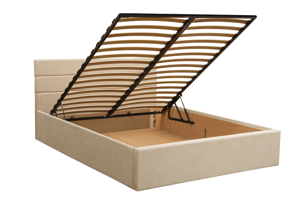 Ліжко Дюна 1600*2000 с п/м Аляска 10 сірий Київ - фото 1