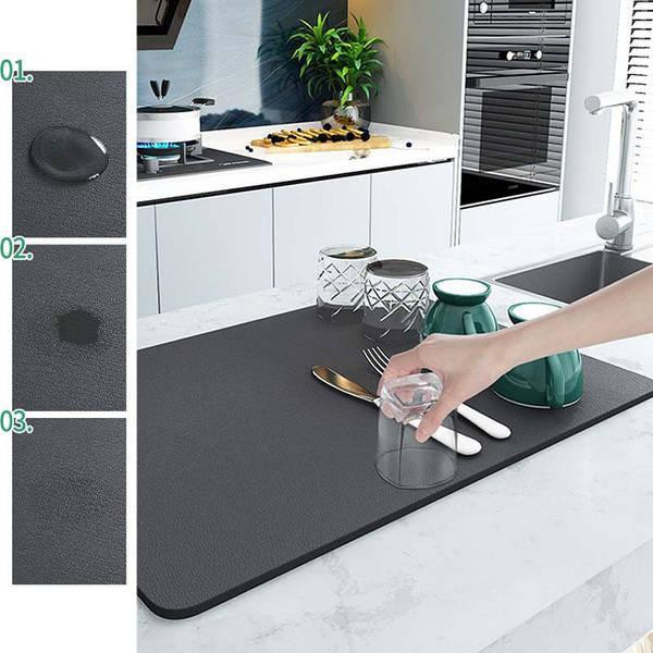 Коврик кухонный для посуды 59х40см Харьков - изображение 3