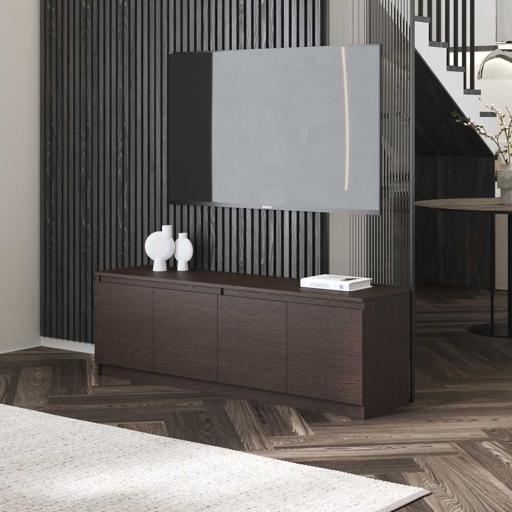 Тумба під телевізор VAYS у вітальню, сучасна з полицями, без ручок R-31 Львів - фото 5