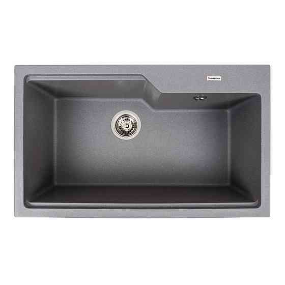 Гранітна мийка для кухні VALESO NIKA 7545 матова Сірий мусон Коломыя