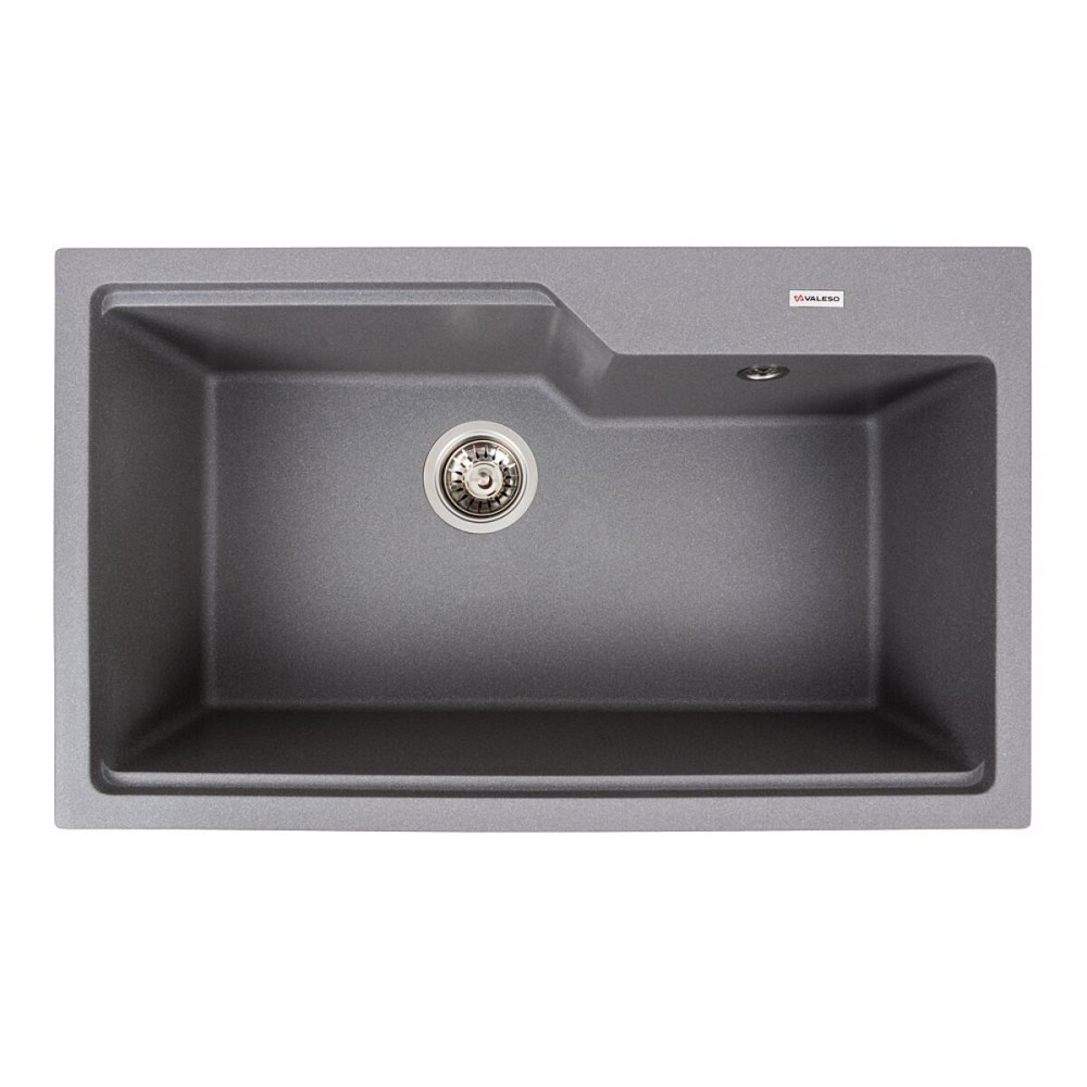 Гранітна мийка для кухні VALESO NIKA 7545 матова Сірий мусон Коломыя - изображение 1