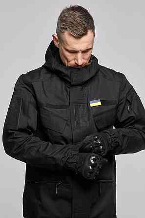 Тактична чорна літня куртка з капюшоном , чоловіча військова куртка ріп стоп літо легка штурмова Львів