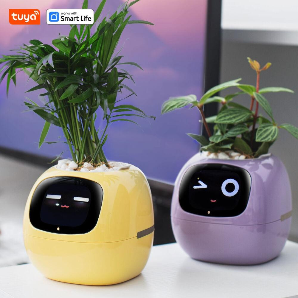 Інтерактивний розумний горщик для рослин Ivy Smart Planter Tuya AI, Yellow Киев - изображение 2