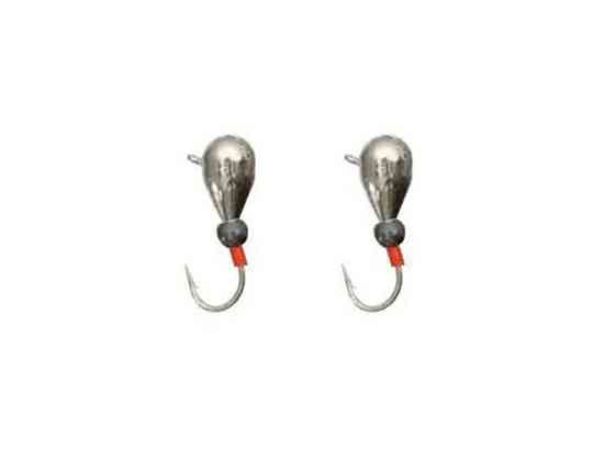Мормишка вольфрам Капля с ушком и шариком 3мм 0,5г nickle (2шт/уп) ТМ FISHING ROI Киев