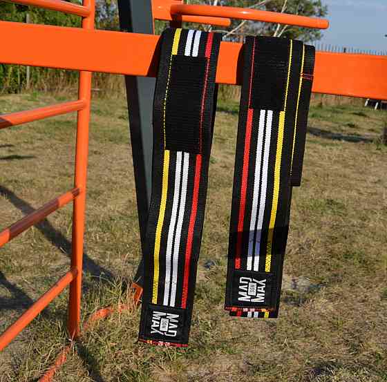 Бинти на коліна MadMax MFA-292 Knee Wraps Black Луцк