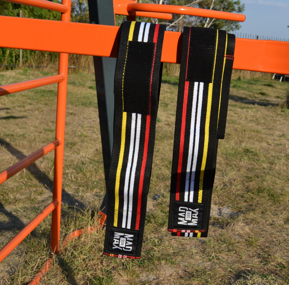 Бинти на коліна MadMax MFA-292 Knee Wraps Black Луцьк - фото 5