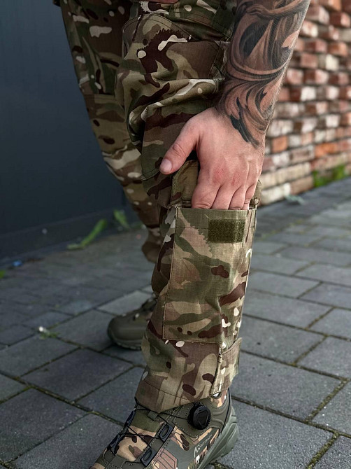 Чоловічі літні тактичні штани мультикам ріп-стоп, армійські бойові штурмові військові ЗСУ Львів - фото 9