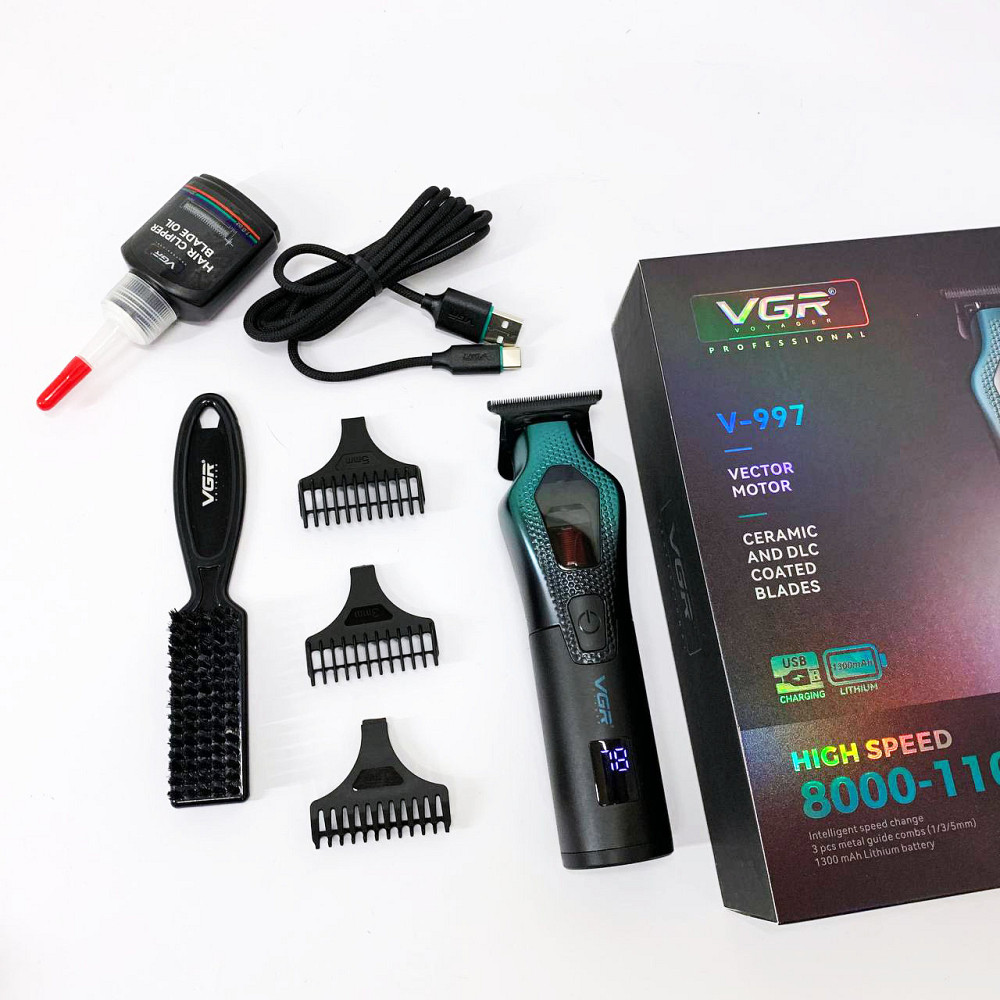 Набор для удаления волос с зарядным устройством, Профессиональный беспроводной триммер UQ-12 Львов - изображение 16