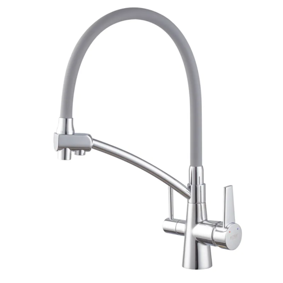 Кухонний змішувач KOER KB-72003-01 з силіконовим виливом та виходом для питної води KR3375 Харків