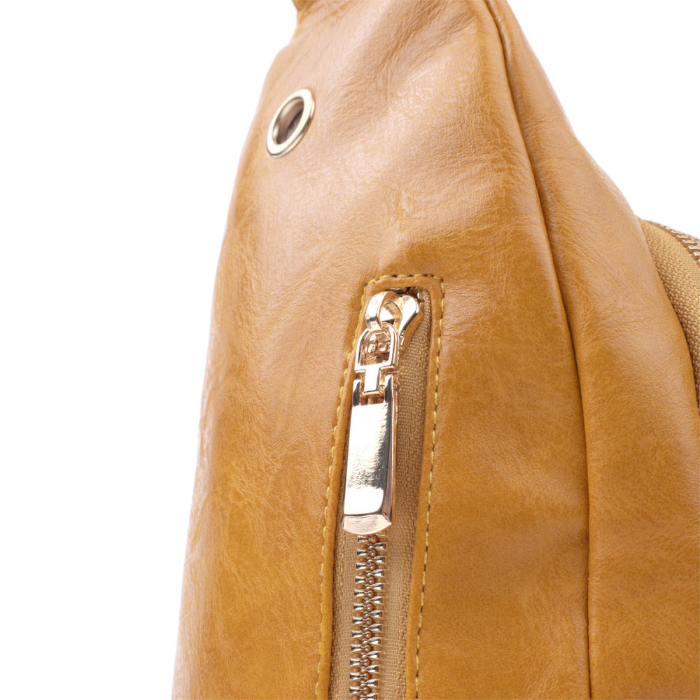 Яркая женская сумка с одной лямкой через плечо из гладкой экокожи Vintage 22769 Желтый Киев - изображение 5