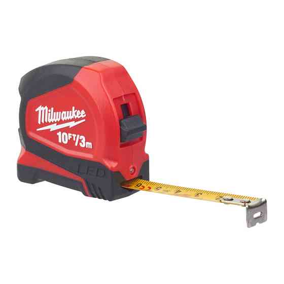 Рулетка MILWAUKEE з LED підсвіткою, 3м/10фт (12мм) Одеса