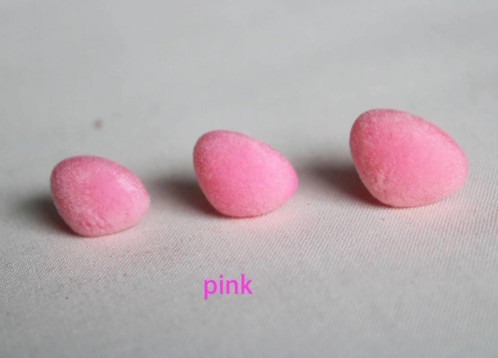 Ніс трикутний оскамитовий для іграшок 12 мм колір рожевий Київ - фото 1