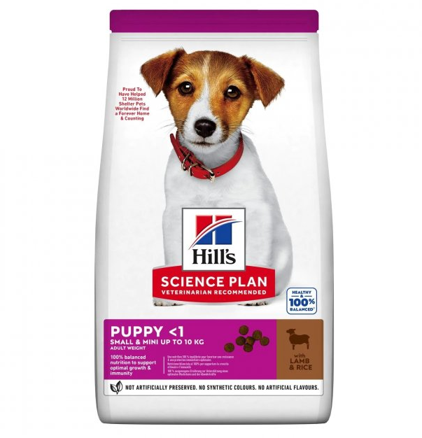 Сухий корм Хіллс Hills SP Puppy з ягням для цуценят малих порід 300 г Вінниця - фото 1