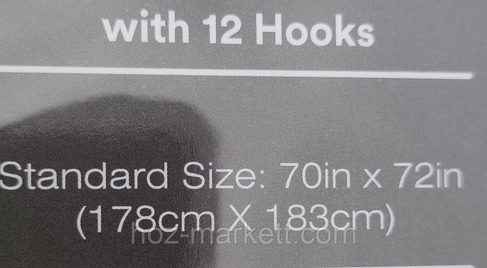 Штора в ванную однотоная с прозрачным верхом голубая шторка для ванной 180 х 180 см Харьков - изображение 2