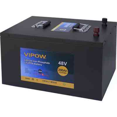 Батарея LiFePo4 Vipow LiFePO4 51.2V-200A (BMS 100A) (LiFePO4512-200/100) Винница