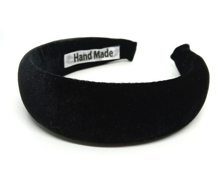 Велюровый обруч для волос черный Киев - изображение 1