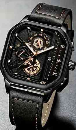 Стильные Мужские повседневные Часы с Календарем. Киев