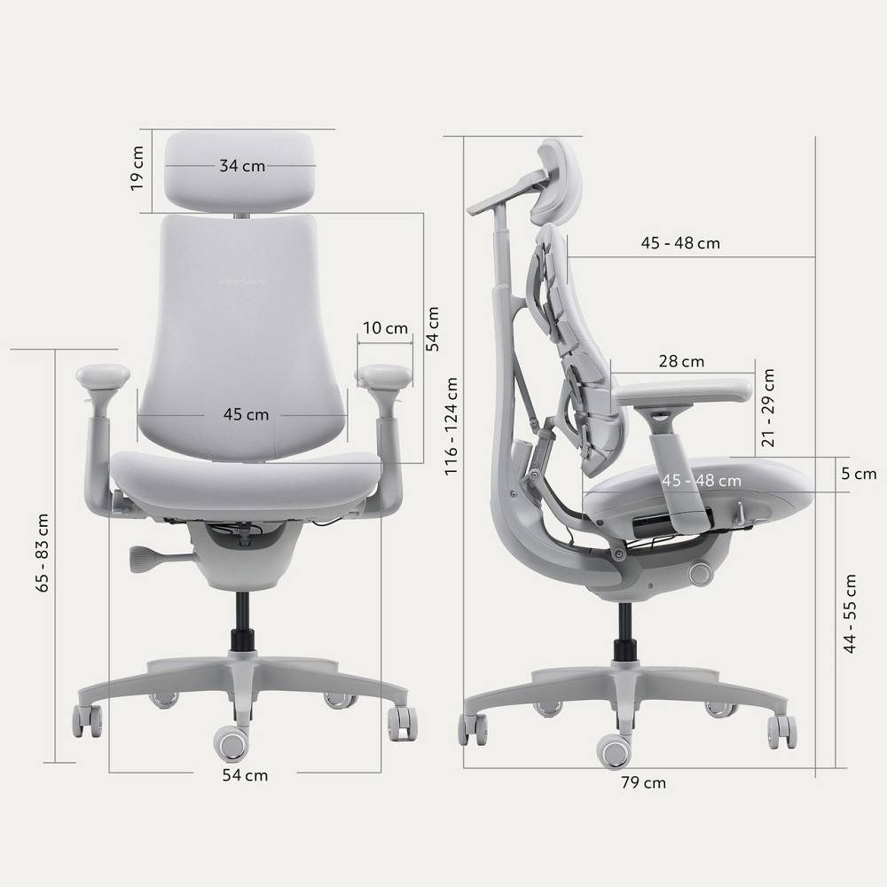 Крісло офісне LiberNovo Omni Space Gray 48 см (CP-GW-0000015-00-00) ( 19137 ) Харків - фото 7