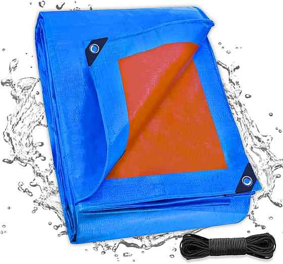 Водонепроникний щільний брезент з люверсами стійкий до УФ-випромінювання 2×2м Луцк