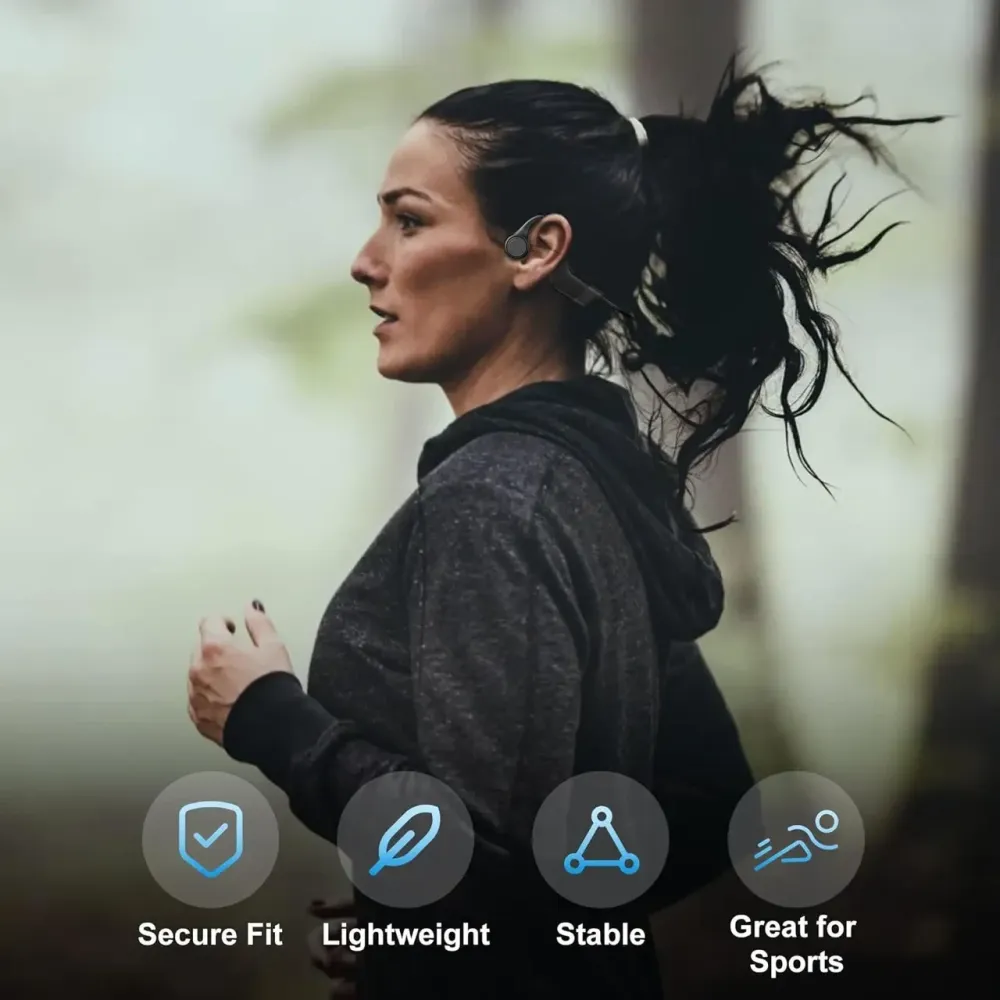 Навушники Hanmer Bone Conduction Bluetooth 5.3 | Бездротові навушники з кістковою провідністю, Open Ear, IP55, Type-C, до 10 годин Київ - фото 4