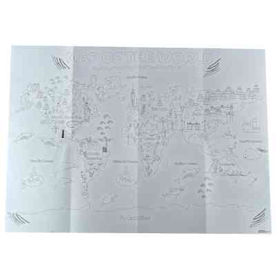 Набор для творчества Crayola Раскраска Карта мира: Вокруг Земли С карандашами (15693) Винница