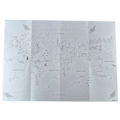 Набор для творчества Crayola Раскраска Карта мира: Вокруг Земли С карандашами (15693) Винница - изображение 3