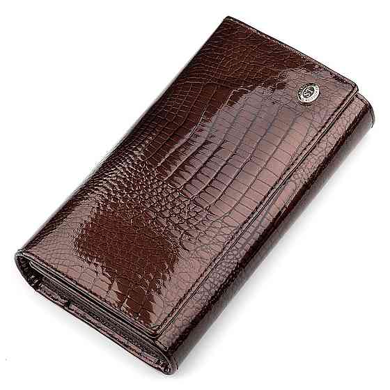 Кошелек женский ST Leather 18427 (S8001A) вместительный Коричневый Киев