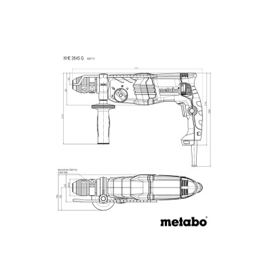 Перфоратор Metabo KHE 2645 Q SDS-plus, 850Вт, 2.9Дж, 3.1кг (601711500) Винница - изображение 4