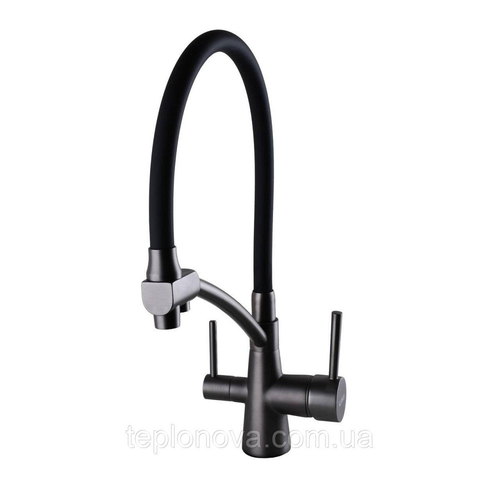 Змішувач для кухні під осмос Globus Lux LAZER GLLR-0700-11-GRAPHITE Чернівці - фото 3