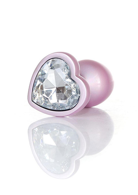 Анальная пробка - Jewellery Pearl Pink Heart Plug Clear S Sex Aura Киев - изображение 3