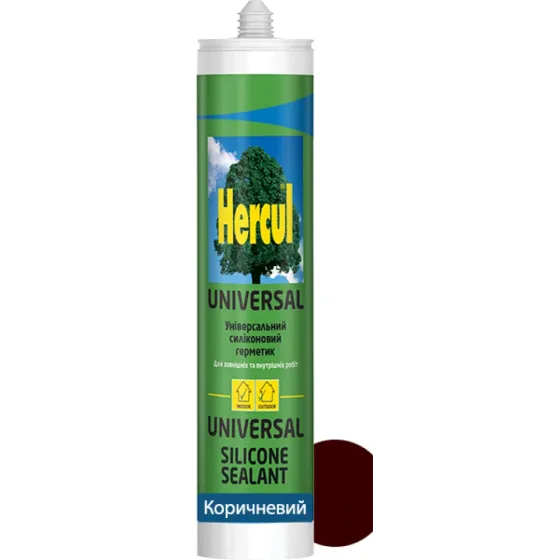 Силіконовий герметик HERCUL UNIVERSAL 280 мл коричневий Киев
