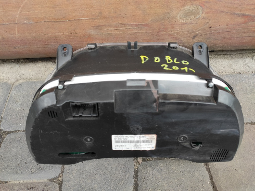 Панель приладів (спідометр) Fiat Doblo 1.3 Multijet 2010-2015 (51867720) Ковель - фото 2