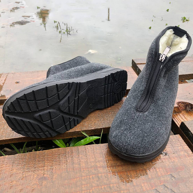 Легкі чоботи для риболовлі, Зручне робоче взуття для чоловіків, Зручне чоловіче взуття легке VK-16 Львів - фото 6