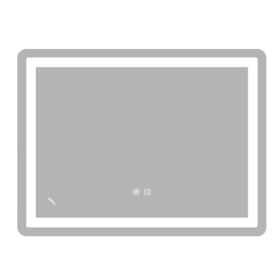 Зеркало Zerix Sansa MR01-80x60-REVERSE с LED Touch, Anti-fog, диммером, регулятором яркости (ZX6049) Киев