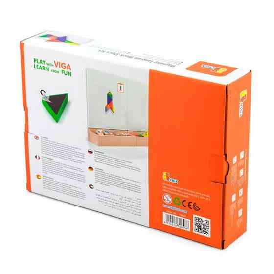 Магнітний танграм для дошок Viga Toys 35 ел. (50643FSC) Харків