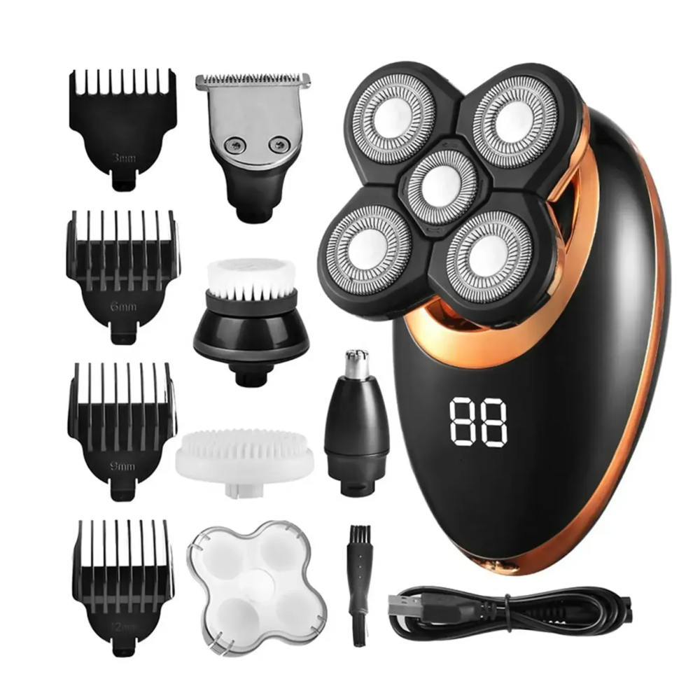 Электробритва аккумуляторная VGR V-316 LCD (5 в 1) триммер машинка для стрижки волос бороды Киев - изображение 5