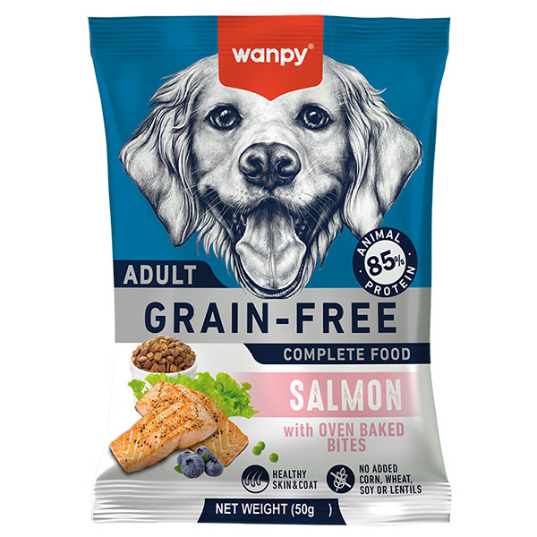 Wanpy Adult Dog Grain Free Salmon ВАНПІ ЛОСОСЬ ДЛЯ СОБАК сухий беззерновий корм Київ - фото 1