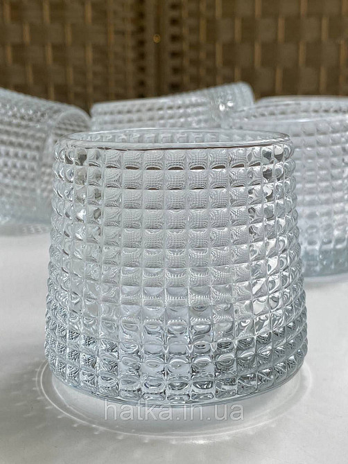 Набір склянок OLens "Артур" 170 мл 6 шт 7х7,5 см товсте скло для дому та ресторанів 102-307 Київ - фото 4