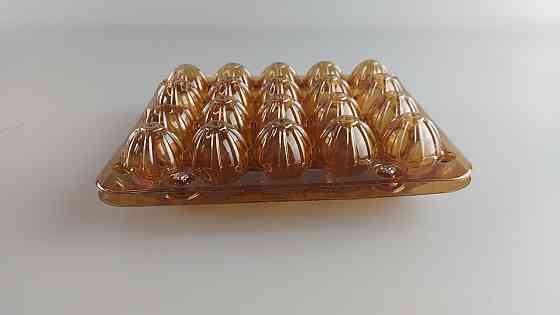 Упаковка для перепелиных яиц 20 ячеек (квадратная) КОРИЧНЕВАЯ (50 шт) Харьков