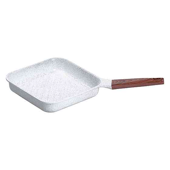 Сковорода-гриль алюмінієва, квадратна, 2,5 л, з антипригарним покриттям, 24 см MGC White HP-4-438W Коломия