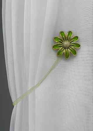 Магніти для штор і гардин Грейс набір 2 шт Зелений з золотистим (81-149) Київ