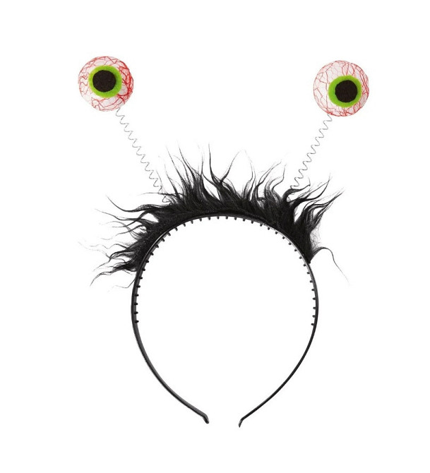 Обруч Очі на Хелловін 12 на 22 см чорний Київ - фото 2